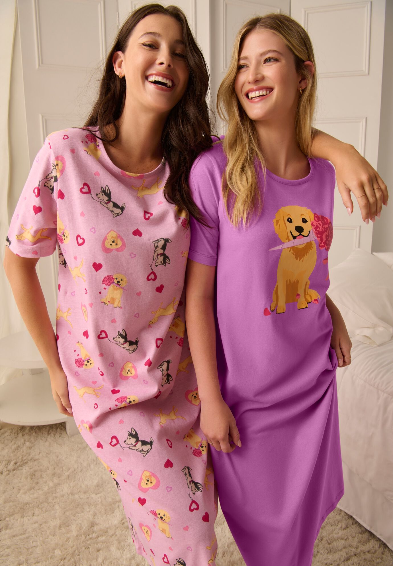 2-Pack Long Sleepshirts, , alternate image number 4