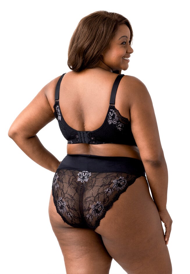 Fancy Smooth Curves Softcup Bra, BLACK, alternate image number null