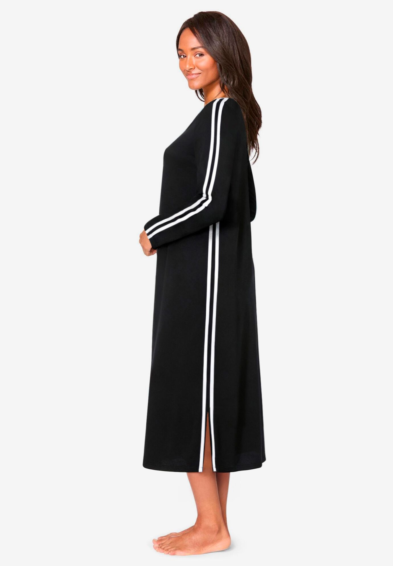 Side Stripe Lounger, BLACK, alternate image number 2