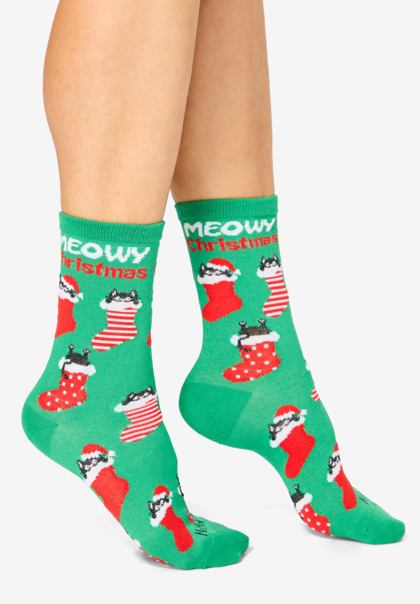 MeMoi&reg; 2-Pack Holiday Crew Socks, , alternate image number 6