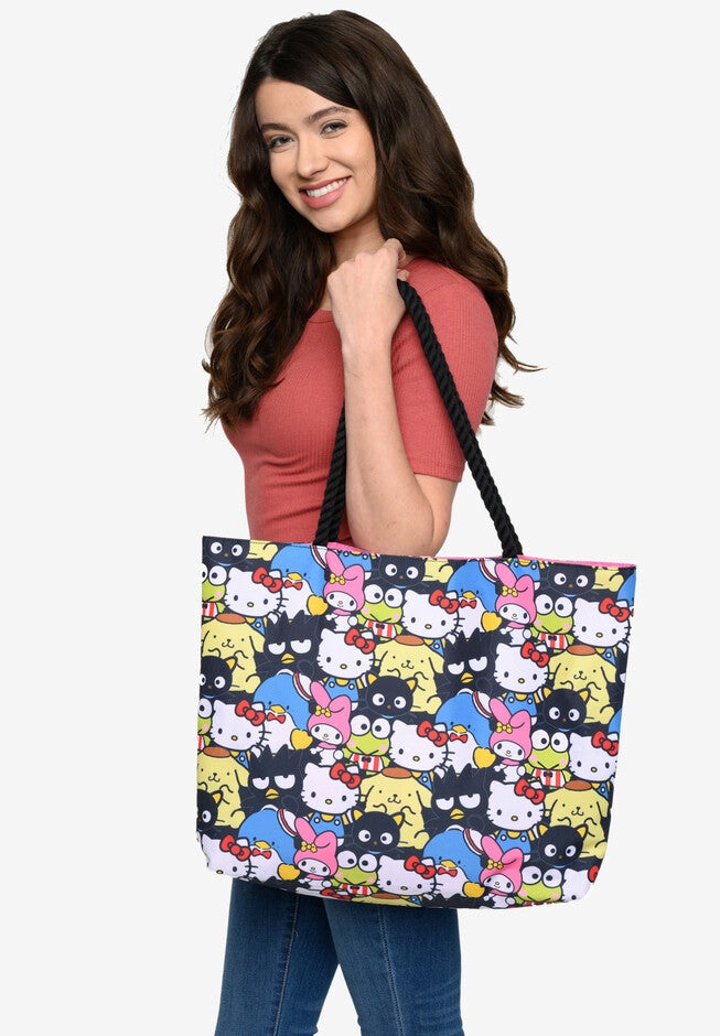 Hello Kitty Tote Bag Travel Beach Carry-On Tote Bag, , alternate image number null