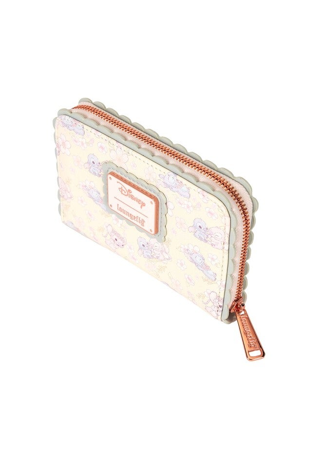 Loungefly x Disney Stitch Cherry Blossom Wallet Zip Around, BEIGE, alternate image number null