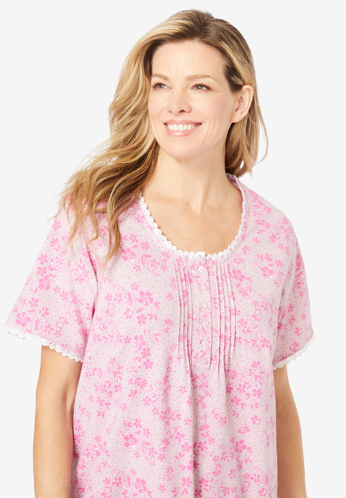 2-Piece Pintuck Tee and Capri Sleep Set, , alternate image number 4