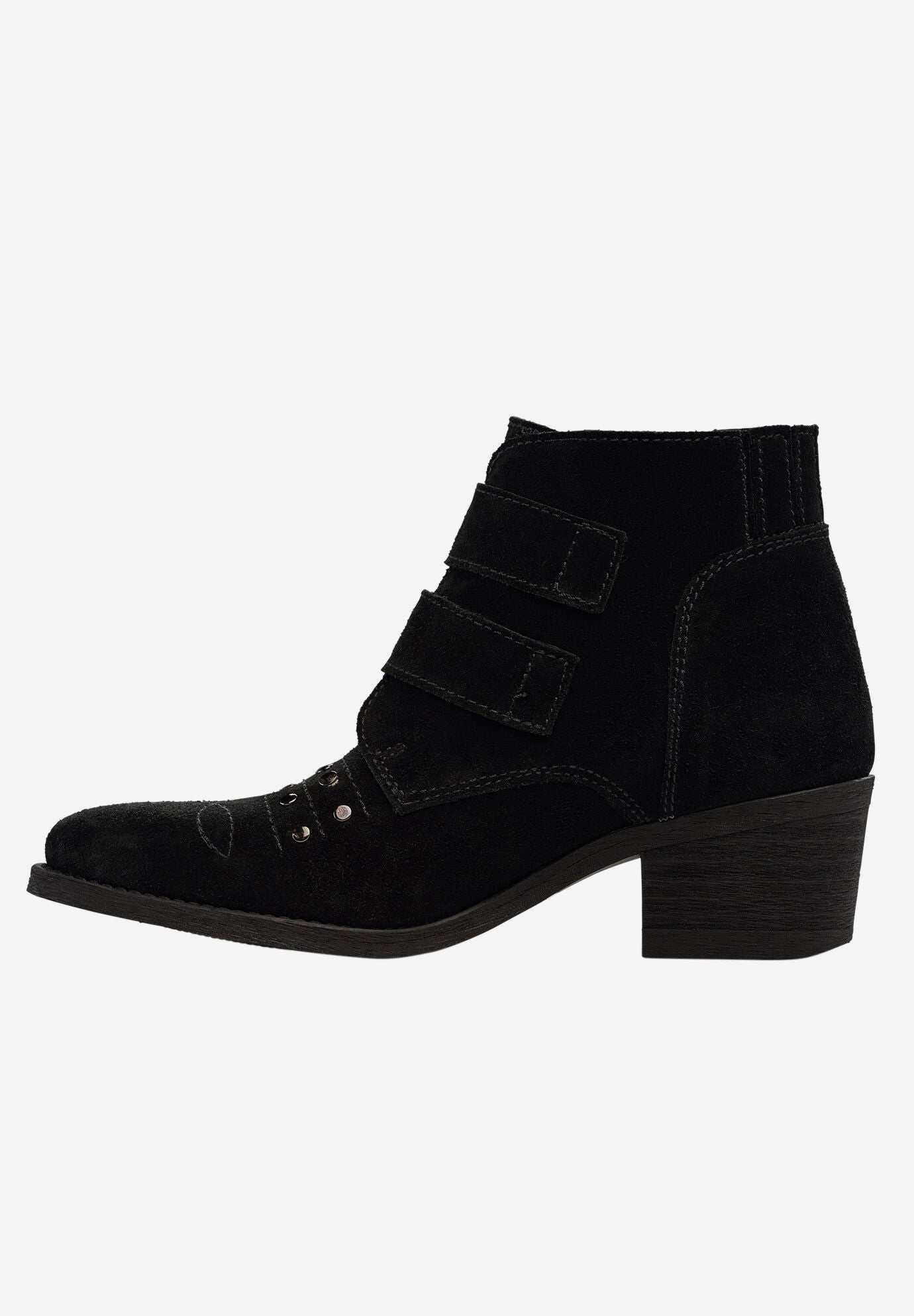 Two Buckle Suede Bootie, , alternate image number 4