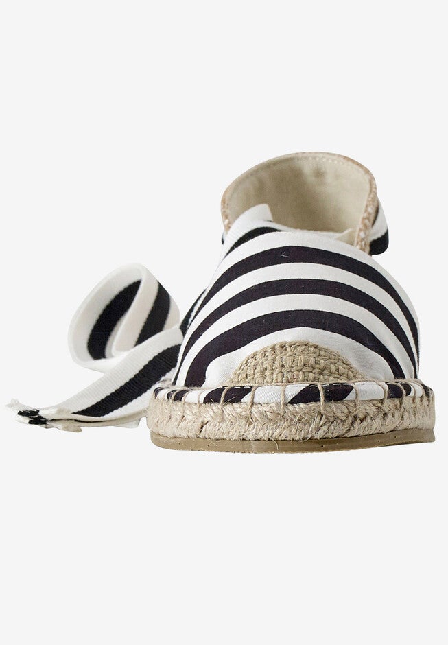 Lace-Up Flat Espadrilles, , alternate image number null