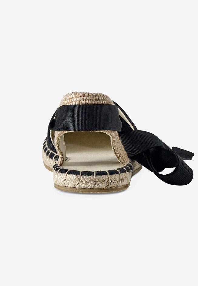 Lace-Up Flat Espadrilles, , alternate image number null