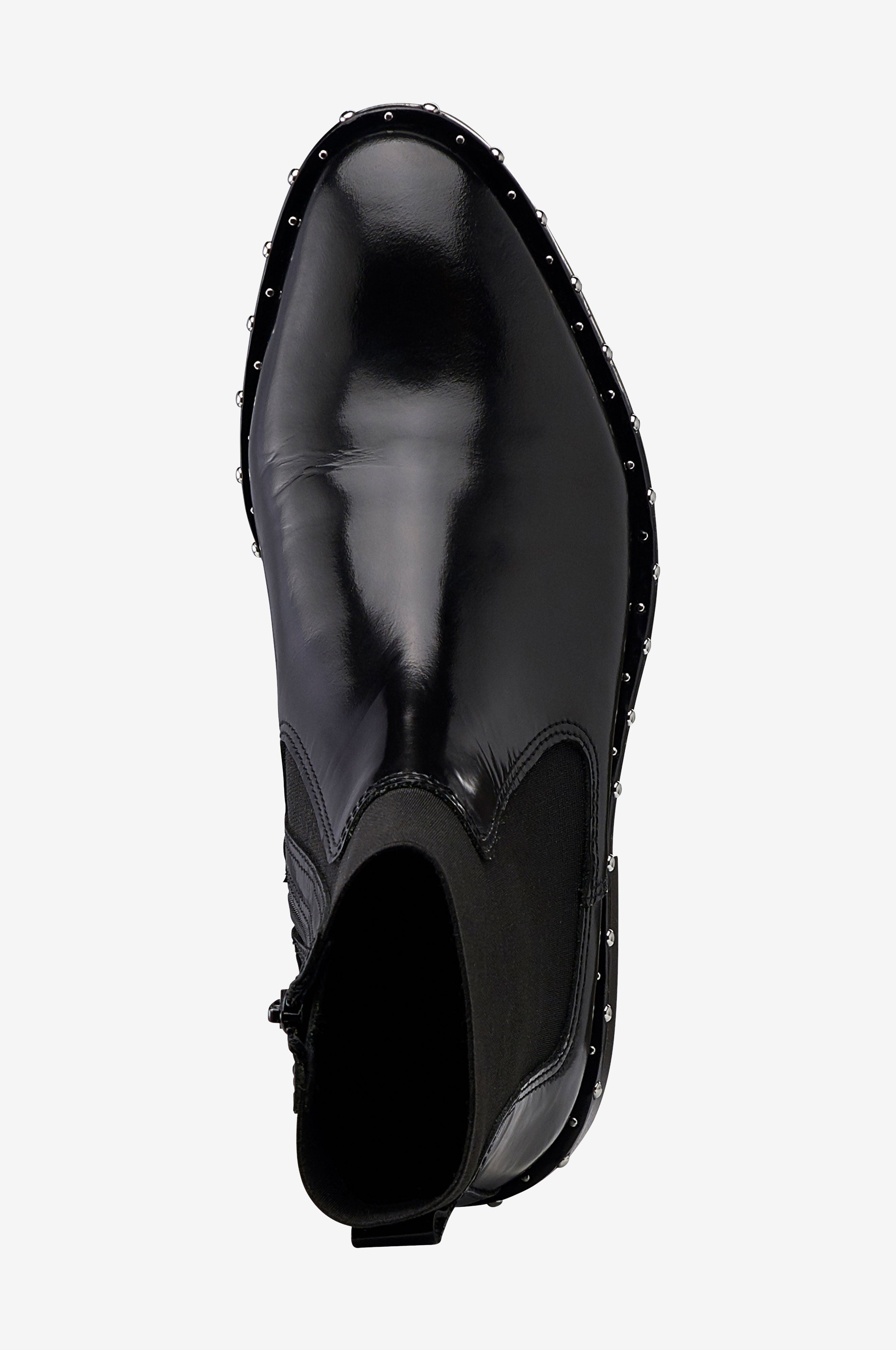 Patent Leather Studded Bootie, , on-hover image number 1