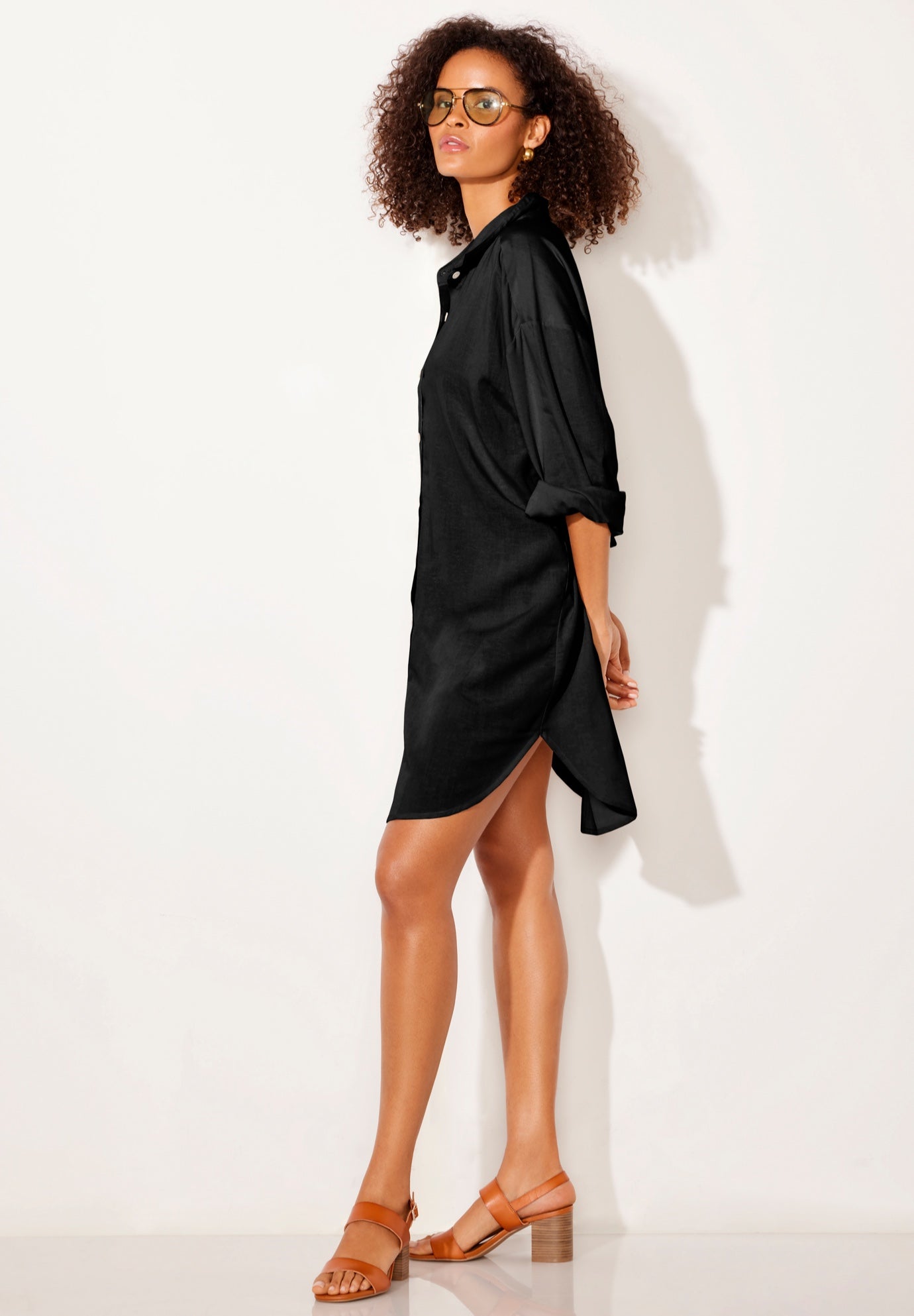 Essential Go-Anywhere Oversized Beach Shirt Cover Up image number 2