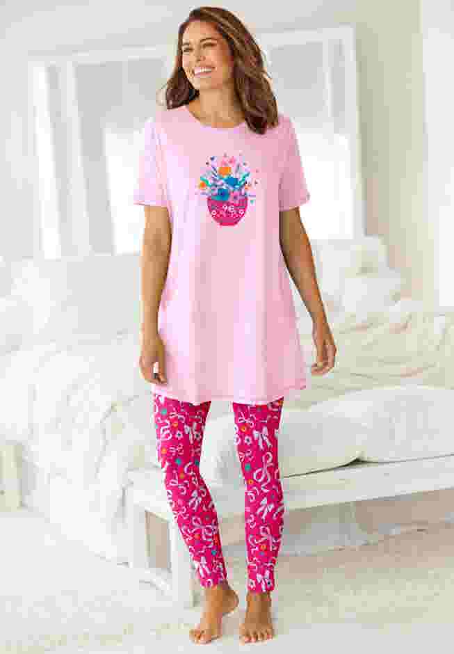 Graphic Tunic PJ Set image number 6