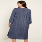 Acid Wash Peasant Dress image number null