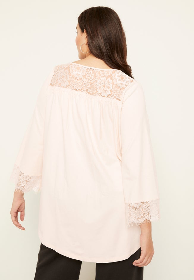 Lace-Trim Top image number 1