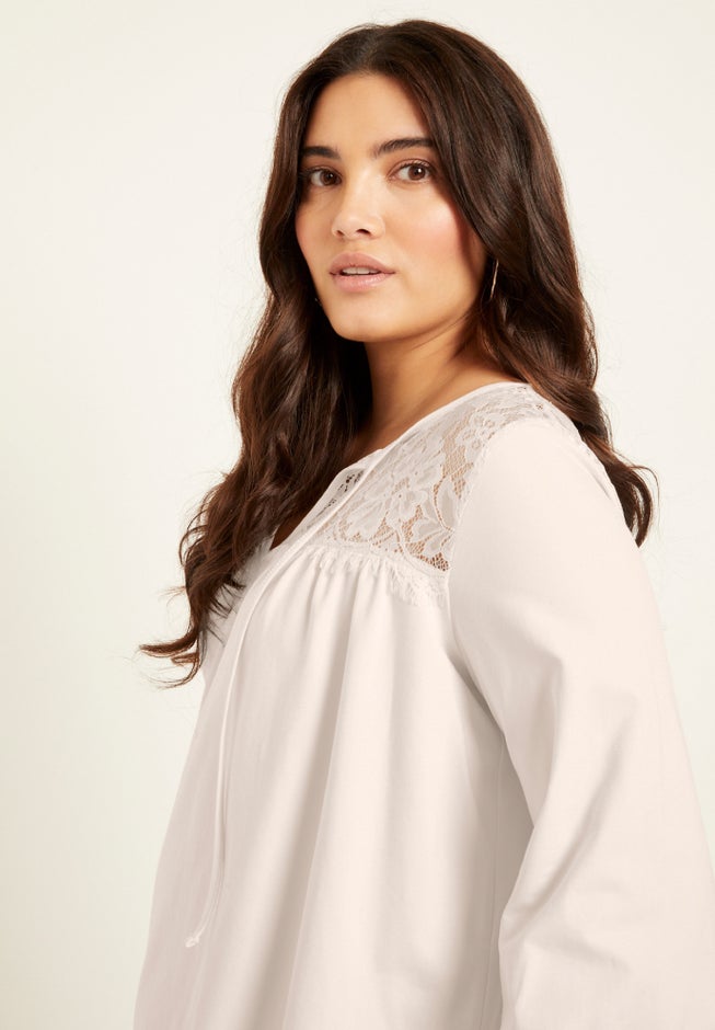 Lace-Trim Top image number 3