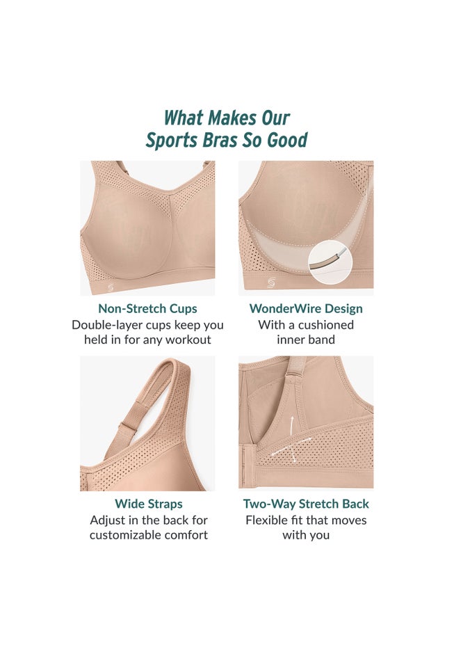Glamorise® Wonderwire® High-Impact Underwire Sport Bra 9066 image number 3