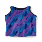 Longer-Length High-Neck Racerback Tankini Top image number null