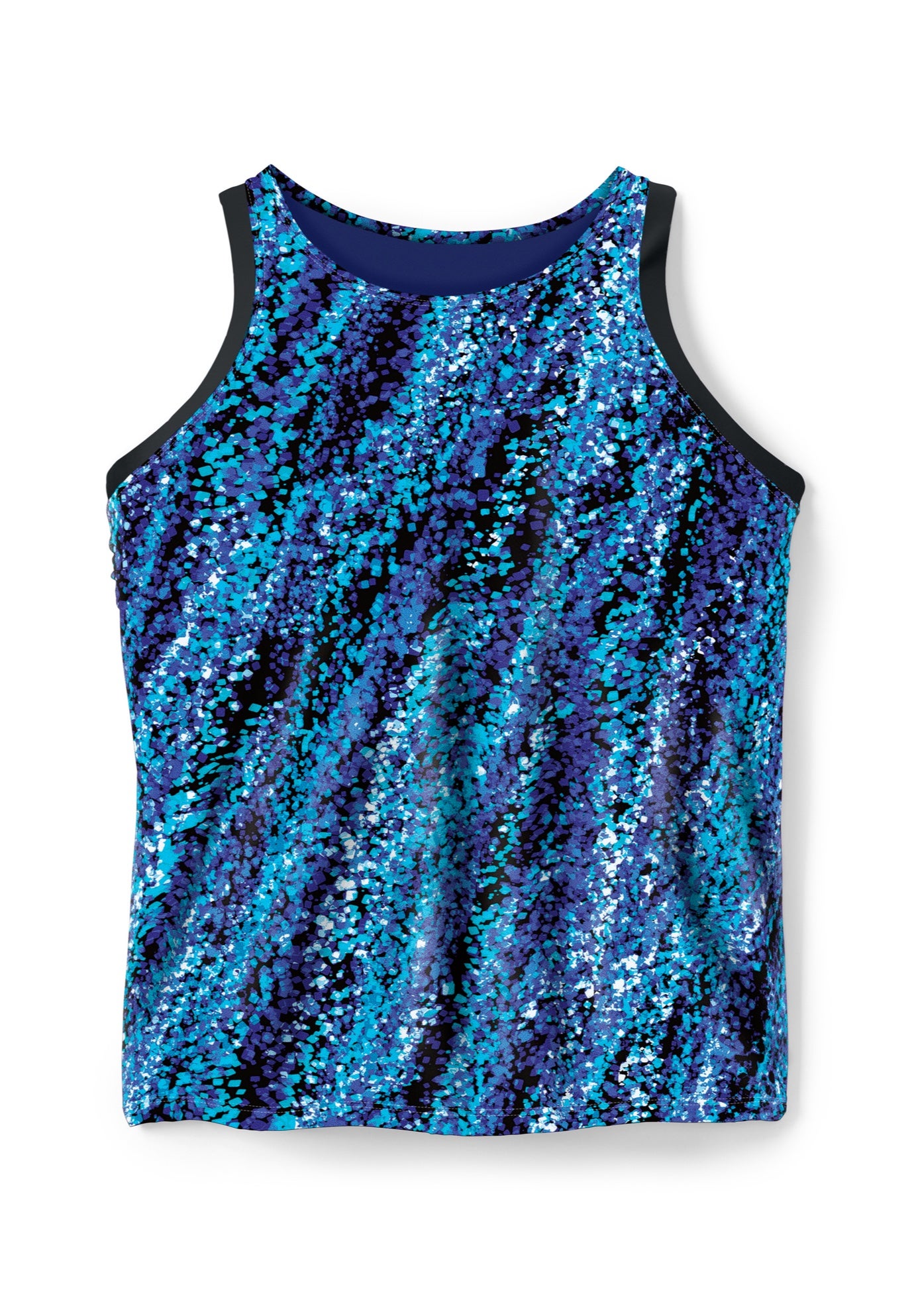 Longer-Length Racerback Tankini Top image number 3