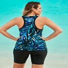 Longer-Length Racerback Tankini Top image number null