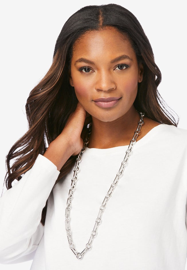 Long Chainlink Necklace image number 1