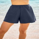 Loose Swim Short with Built-In Tummy Control Brief image number null
