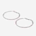 Rhinestone Hoop Earrings image number null