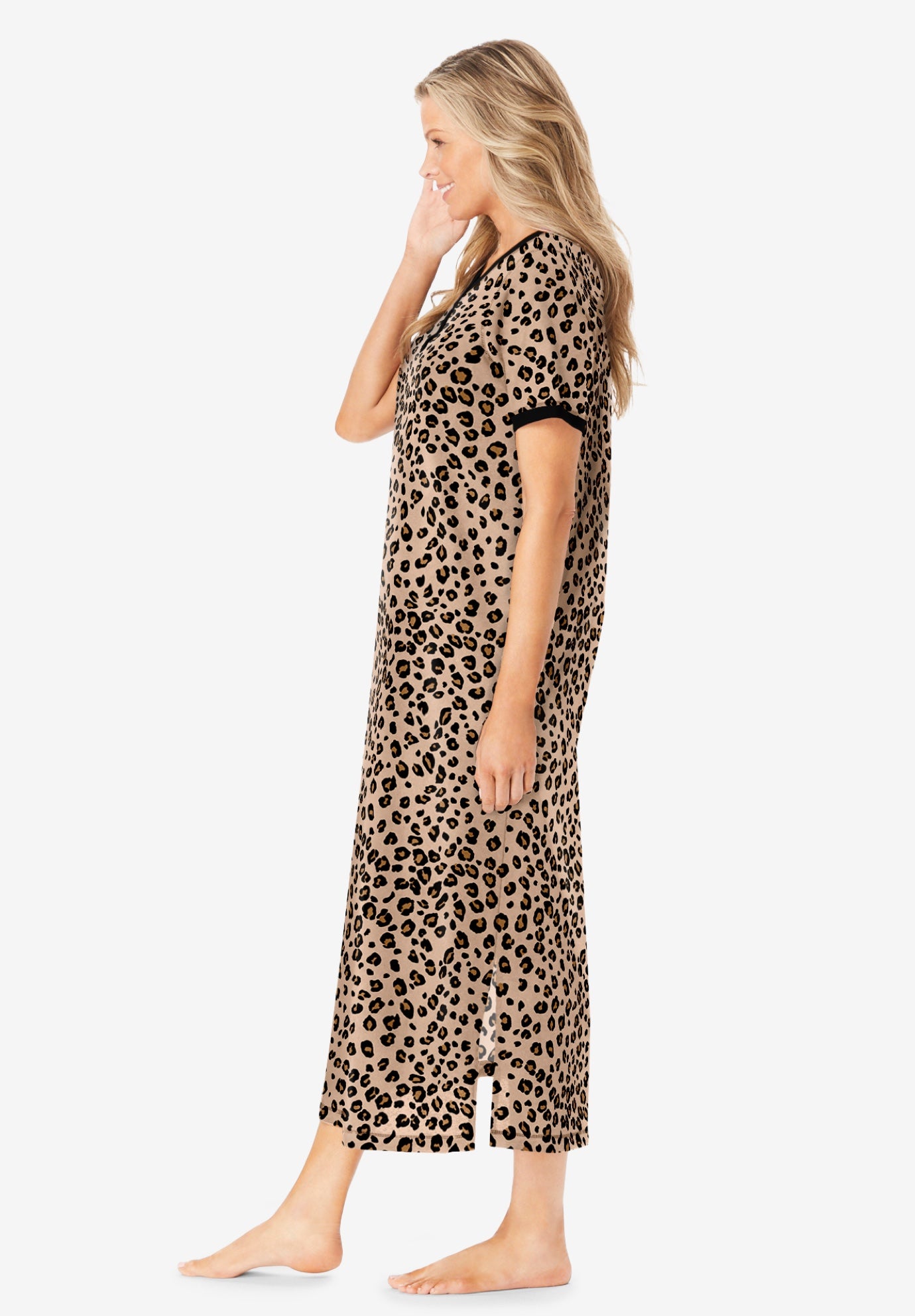 Long Henley Sleepshirt image number 2