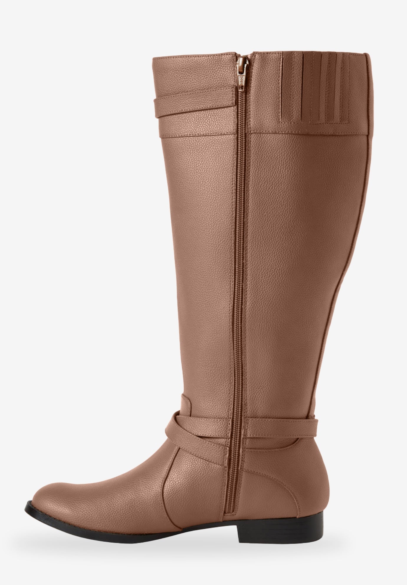 The Janis Tall Wide Calf Leather Boot By Comfortview image number 3