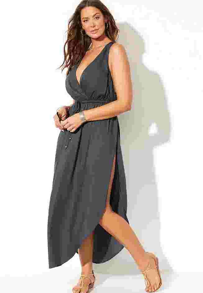 Tenley Surplice Cover Up Maxi Dress image number 4