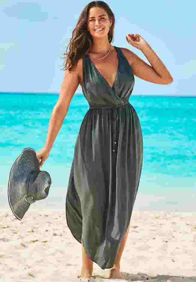Tenley Surplice Cover Up Maxi Dress image number 0