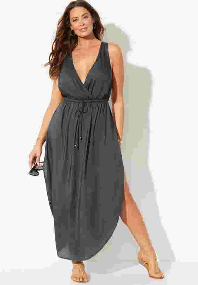 Tenley Surplice Cover Up Maxi Dress image number 1
