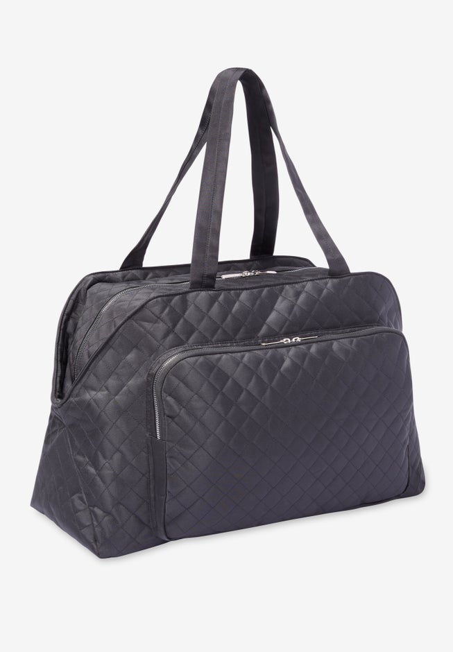 Quilted Microfiber Tote Bag image number 1