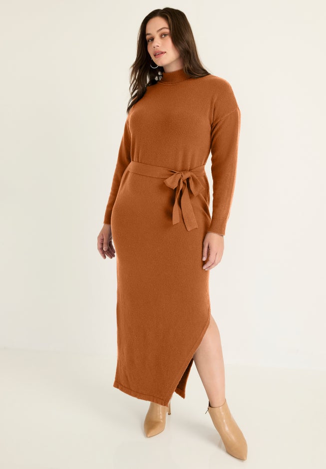 Turtleneck Sweater Dress image number null