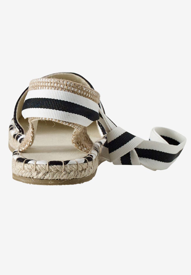 Lace-Up Flat Espadrilles image number null
