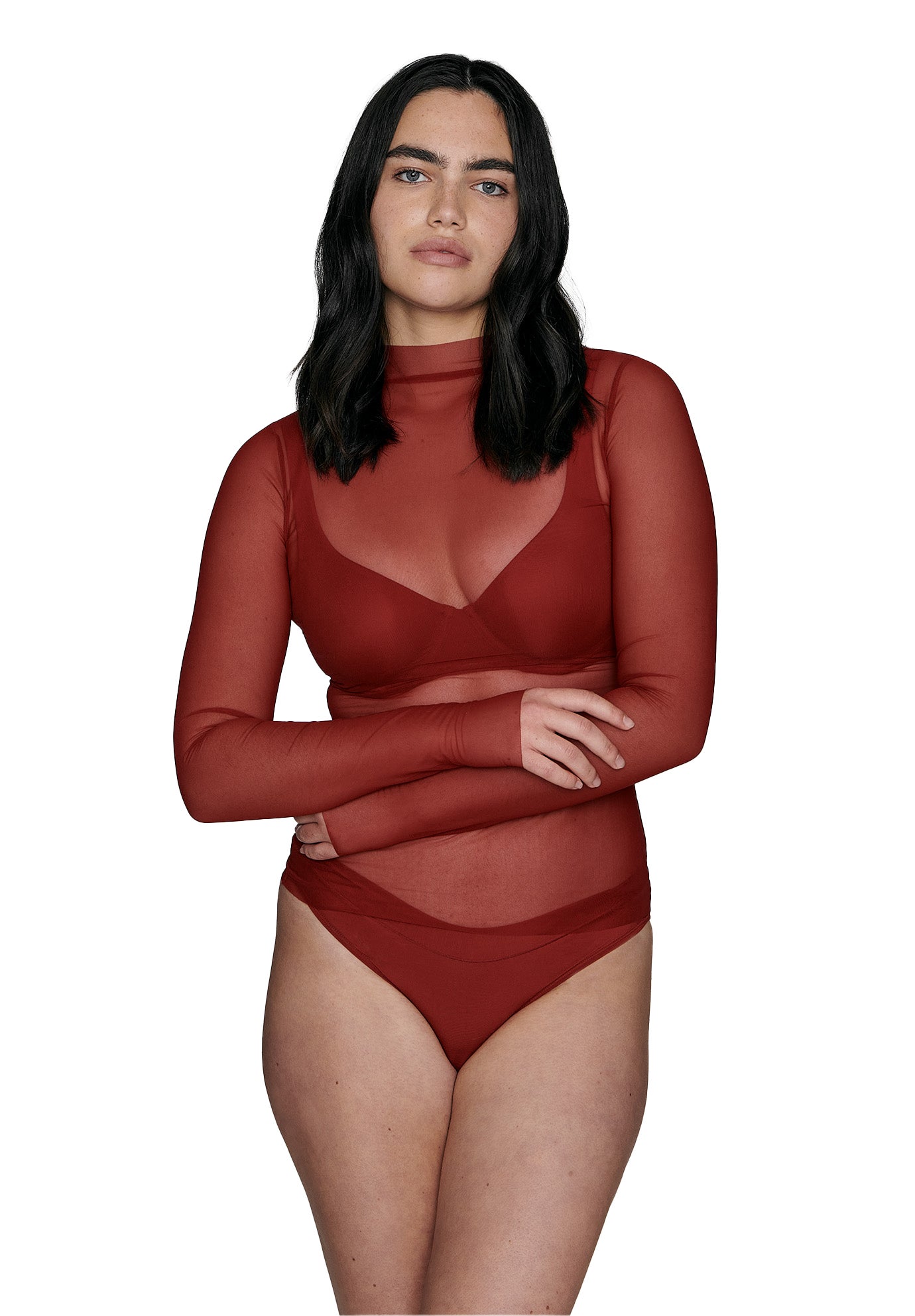 The Mockneck Top - Mesh image number 1