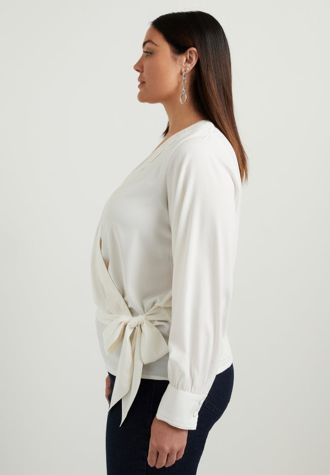 Faux Wrap Blouse image number 2