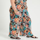 Wide-Leg Georgette Pants image number null
