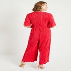 Wide-Leg Plisse Jumpsuit image number null