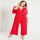 Wide-Leg Plisse Jumpsuit image number null