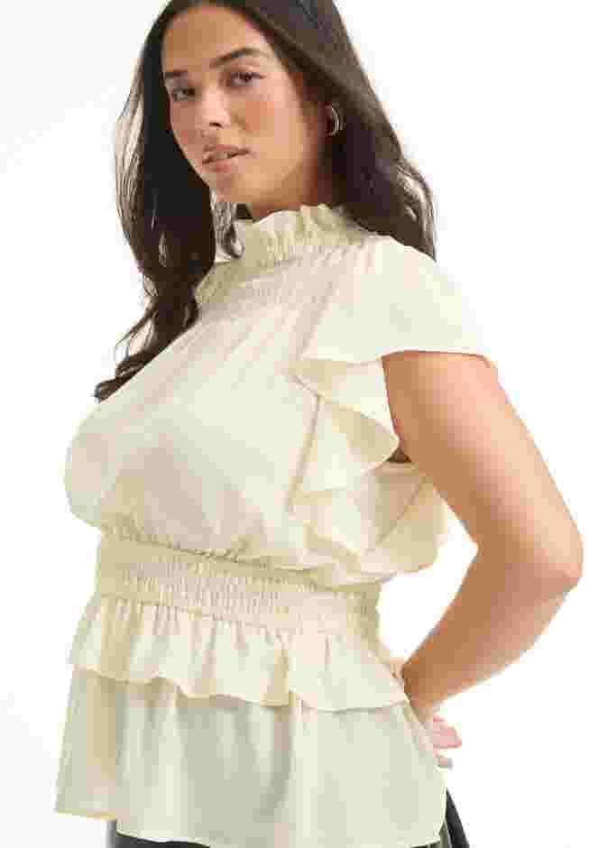 Mockneck Ruffle Blouse image number 3