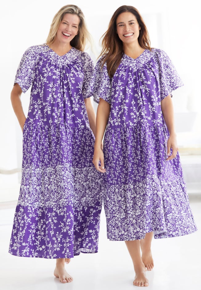 Long Tiered Print Lounger image number 4