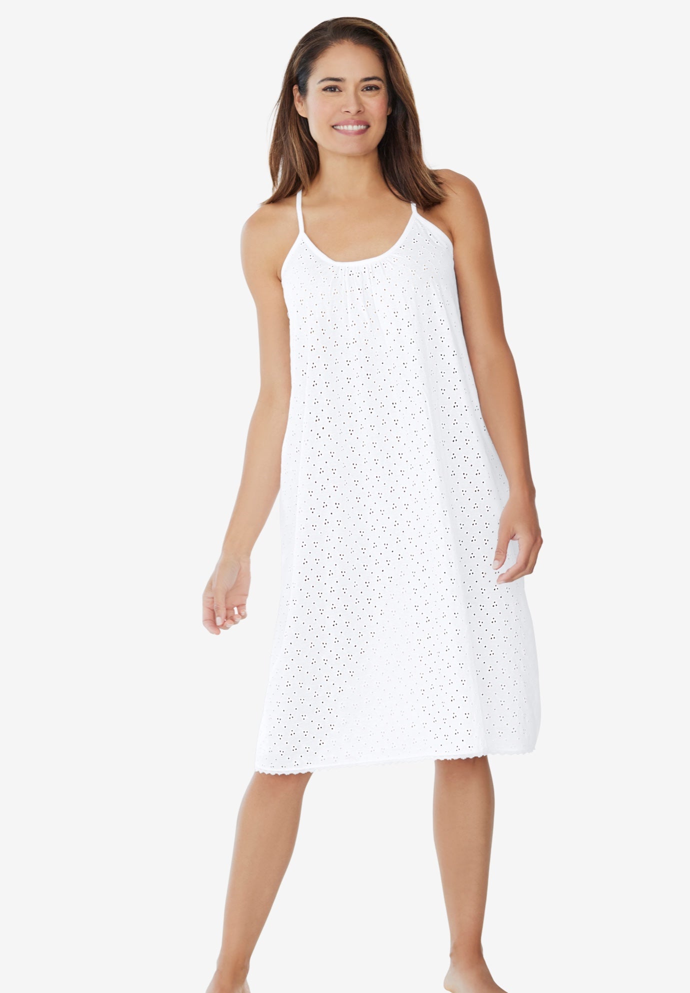 Breezy Eyelet Short Nightgown image number 0