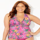 Braid Trim Halter Tankini Top image number null