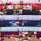 Plus Size Floral Y-Neck Pintuck Tunic &ndash; Adjustable Long Sleeve Button-Front, Relaxed Shirt Style image number null