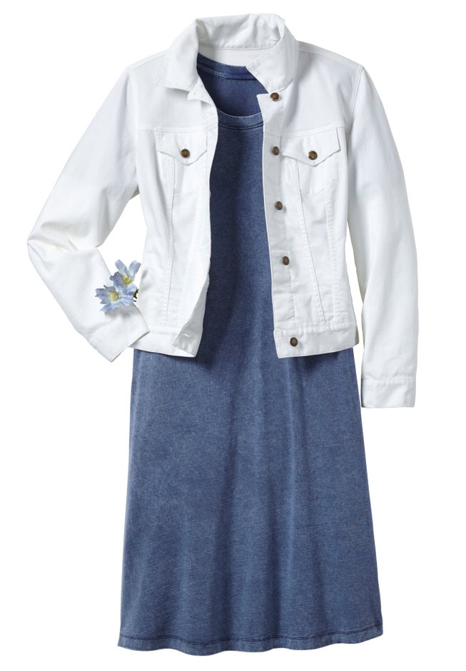 Stretch Denim Jean Jacket image number 3