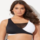 Hollywood Colorblock Wrap Bikini Top image number null