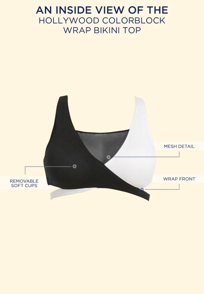 Hollywood Colorblock Wrap Bikini Top image number 3