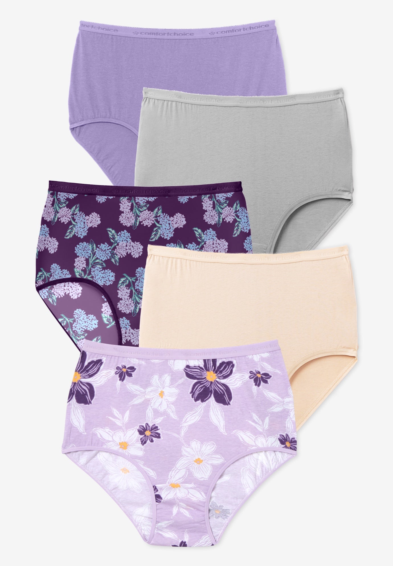5-Pack Tag-free Full Coverage Cotton Brief image number 0