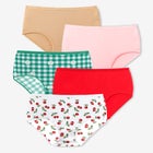 5-Pack Tag-free Full Coverage Cotton Brief image number 1