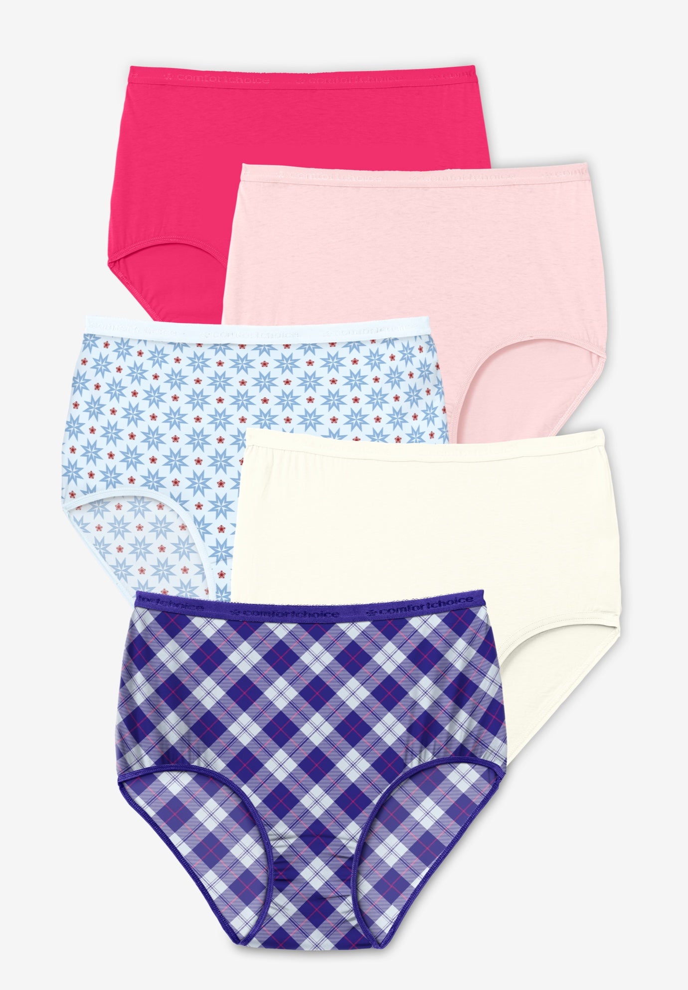 5-Pack Tag-free Full Coverage Cotton Brief image number 0