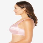 Front-Close Satin Wireless Bra image number null