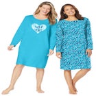 2-Pack Long-Sleeve Sleepshirt image number null