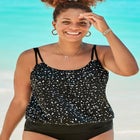 Loop Strap Blouson Tankini Top image number null